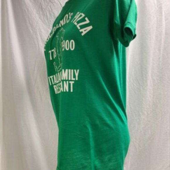 Vintage 1980s Pizza Shop Green T Shirt Procolino's Pizza Vittoria - Picture 5 of 6